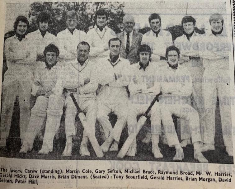 Carew - wearing their purple cravats
